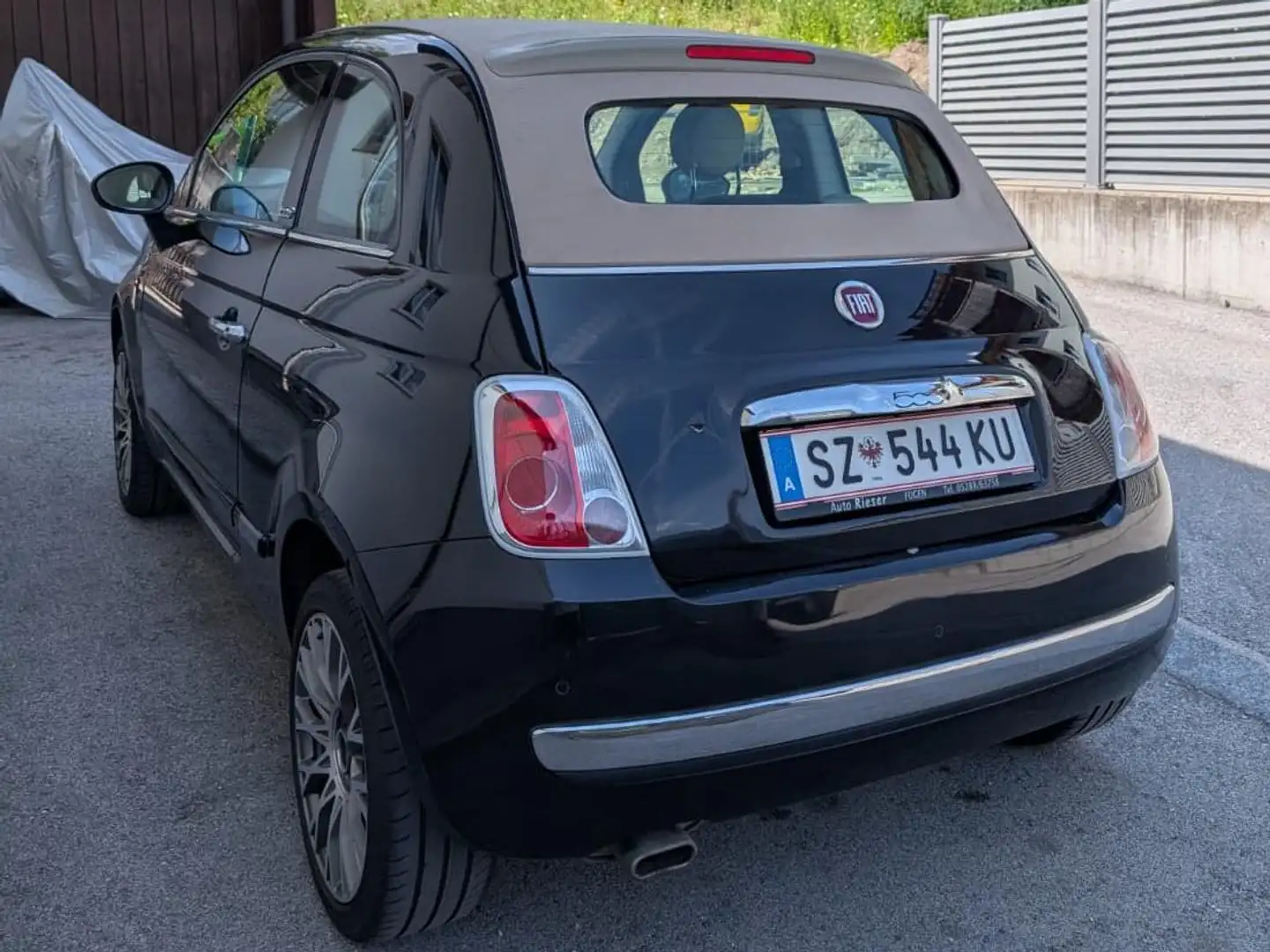 Fiat 500C 500 Cabrio 1,2 Lounge Lounge Schwarz - 2