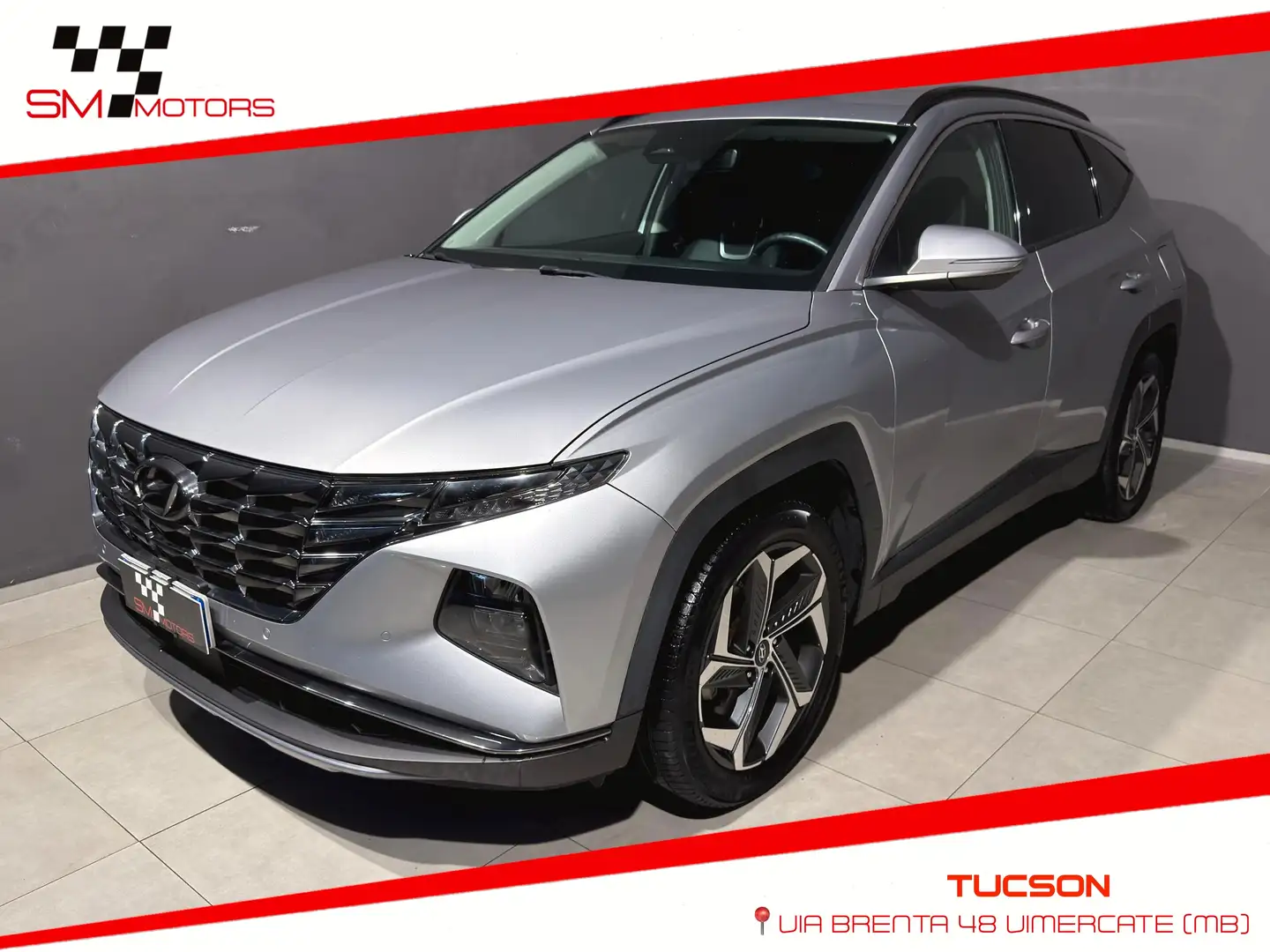 Hyundai TUCSON 1.6 hev Exellence Leather Pack 2wd PRONTA CONSEGNA Argento - 1