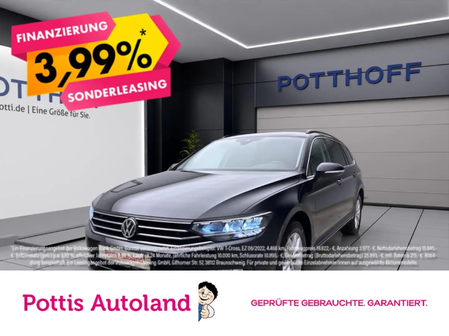 Volkswagen Passat Variant 1.5 TSI DSG BUSINESS NAVI LED AHK APP Schwarz - 1
