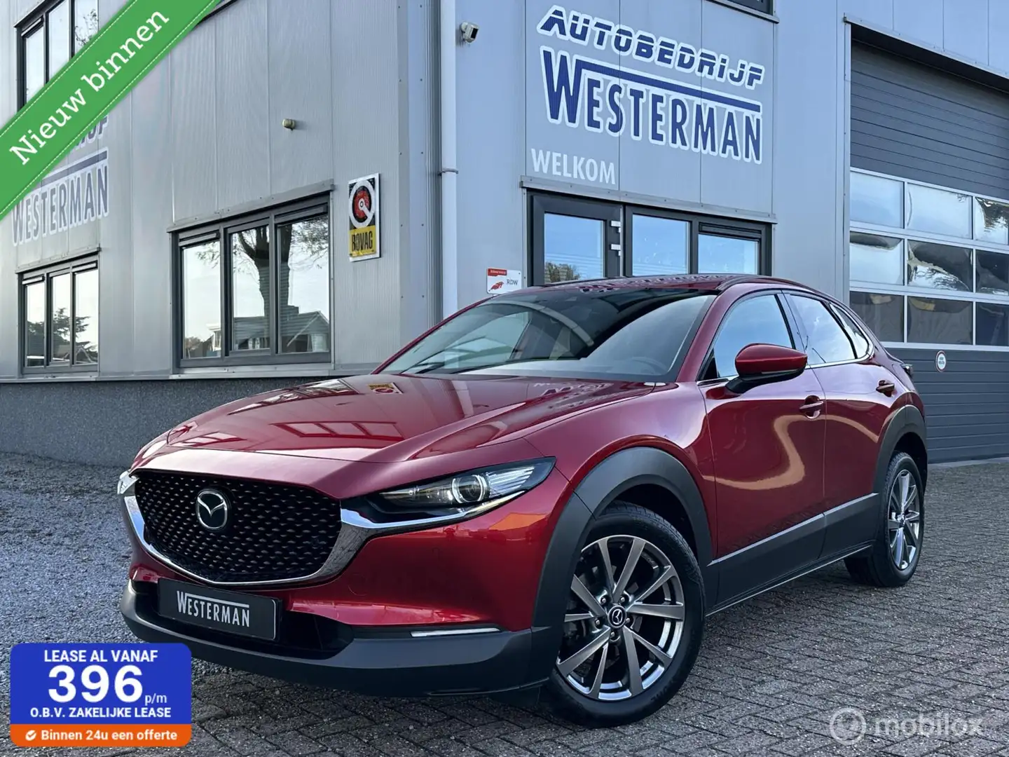 Mazda CX-30 2.0 e-SkyActiv M Hybrid Luxury AUT Acc Leer Trekh. Rouge - 1