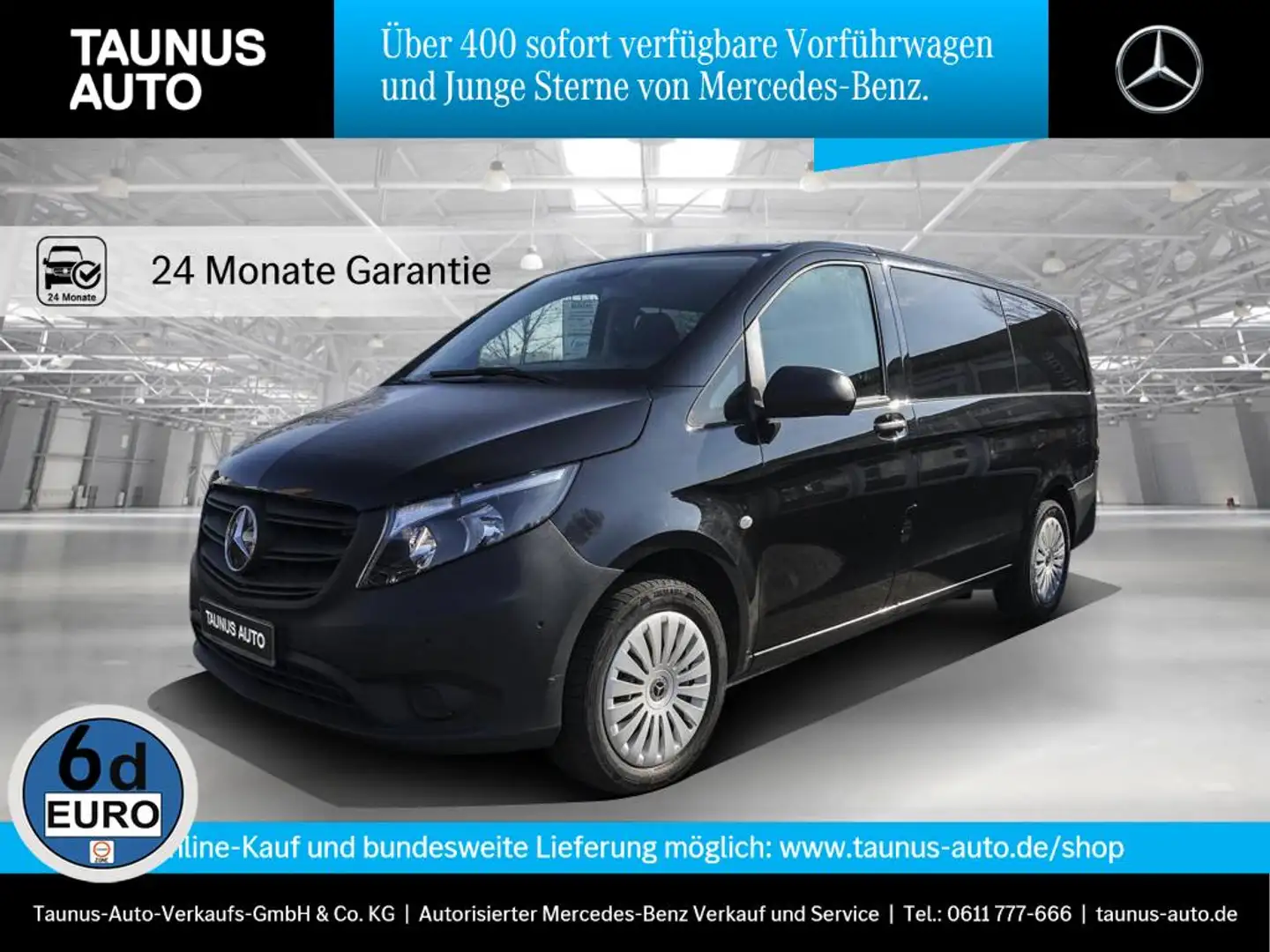 Mercedes-Benz Vito Tourer 116 Automatik Park-Paket Distronic Negro - 1