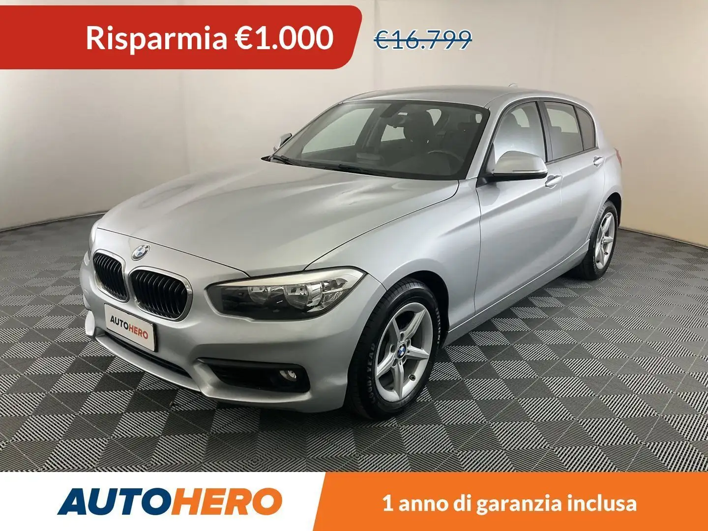 BMW 118 118d Advantage Argento - 1