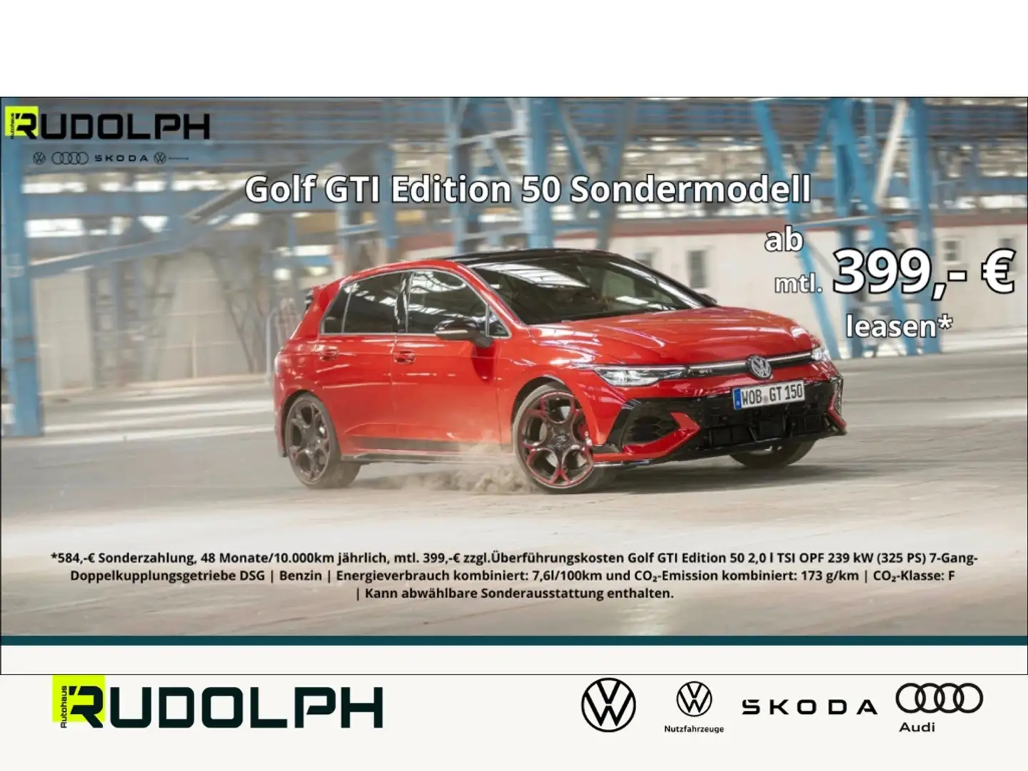 Volkswagen Golf GTI Edition 50 2.0 TSI DSG 325 PS ACC LED Klima Apple Weiß - 1