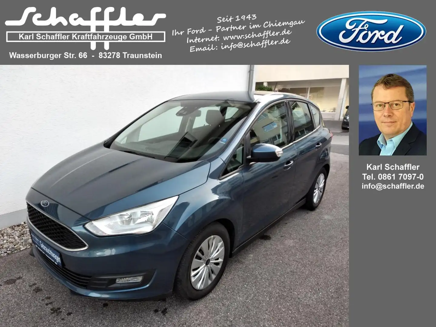 Ford C-Max Cool & Connect Bleu - 1