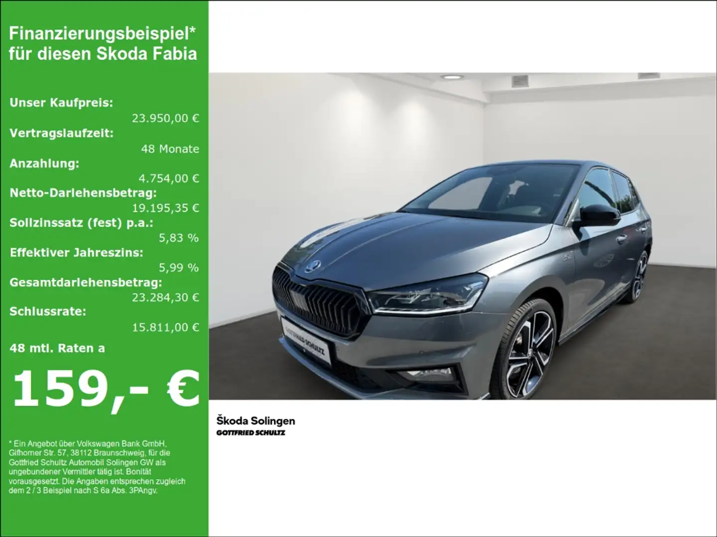 Skoda Fabia 1.5 TSI Monte Carlo DSG   LED   Kamera   SHZ Grijs - 1
