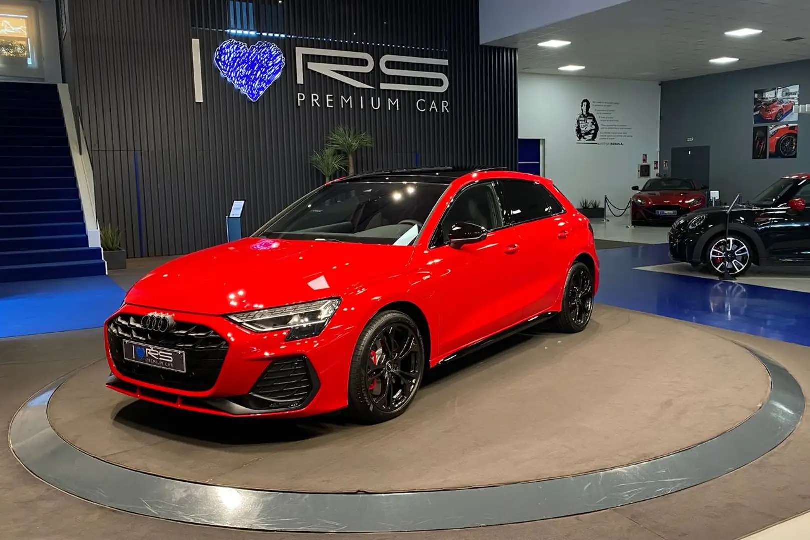 Audi A3 Sportback Black Competition 45 TFSIe Rojo - 2