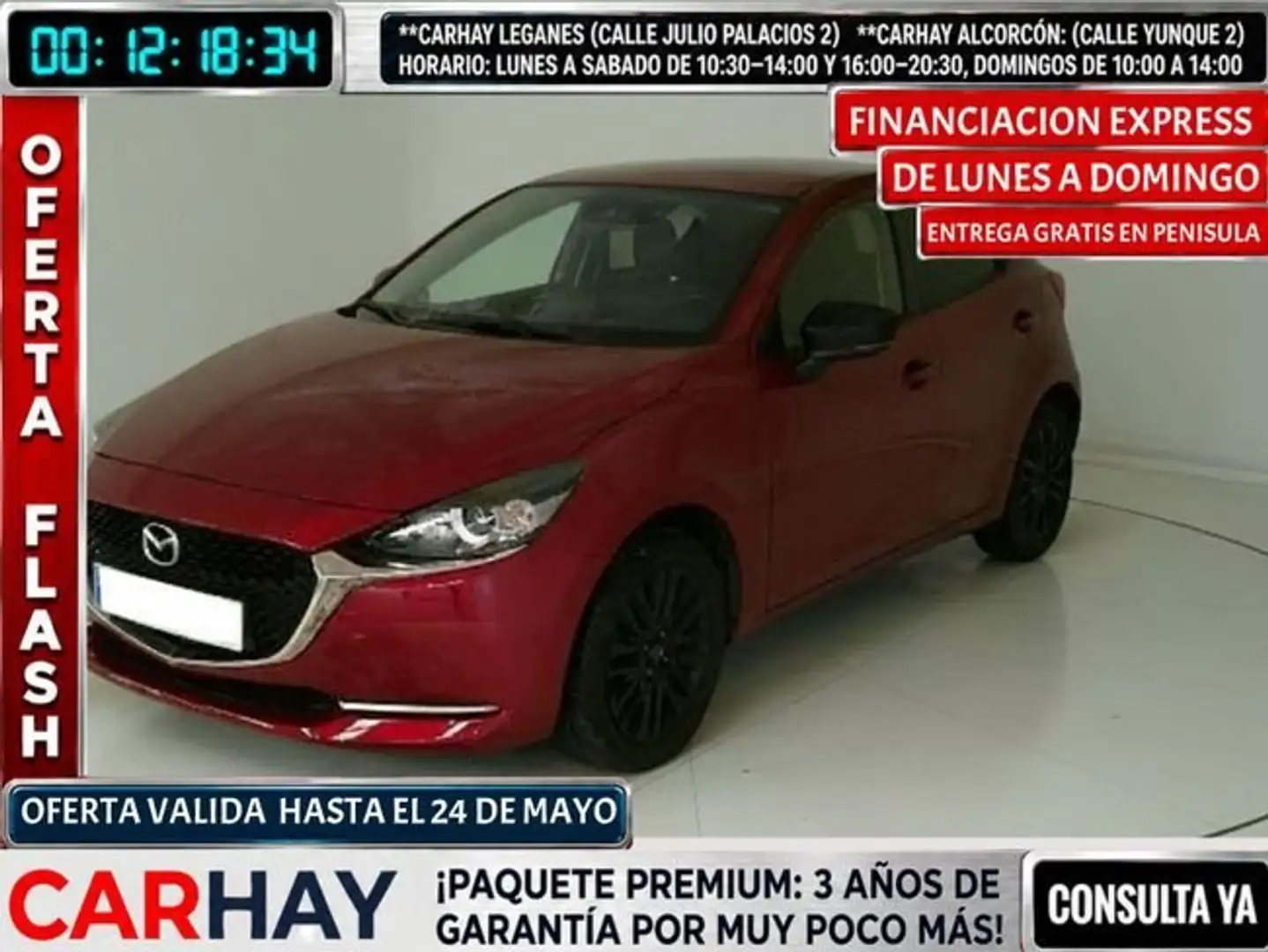 Mazda 2 e-SKYACTIV G 1.5 66kW Homura (8") Rojo - 1