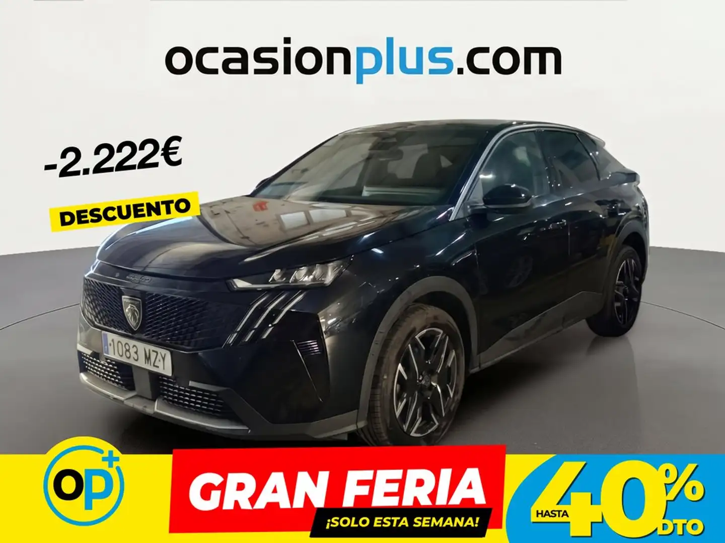 Peugeot 3008 Hybrid Allure eDCS6 145 Negro - 1