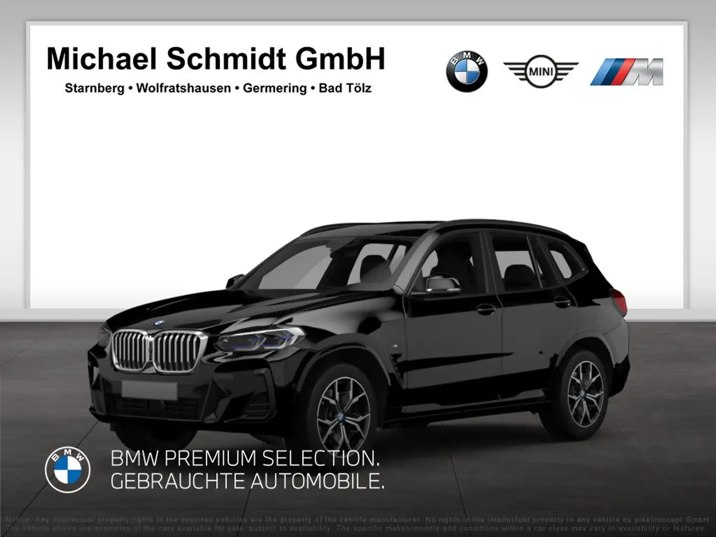 BMW X3 xDrive20d DAB WLAN Pano.Dach Komfortzg. AHK Schwarz - 1