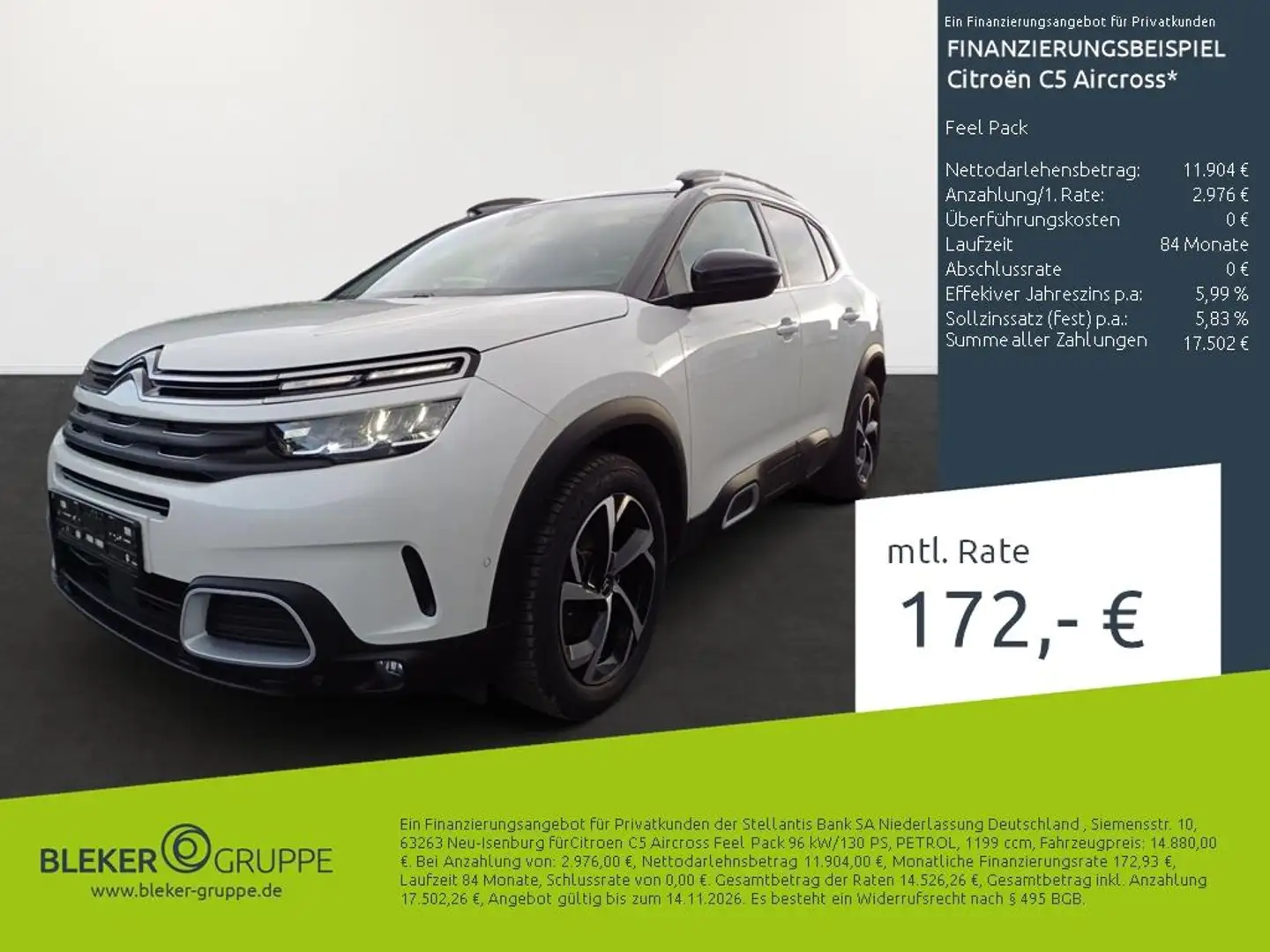 Citroen C5 Aircross Feel Pack Blanc - 1