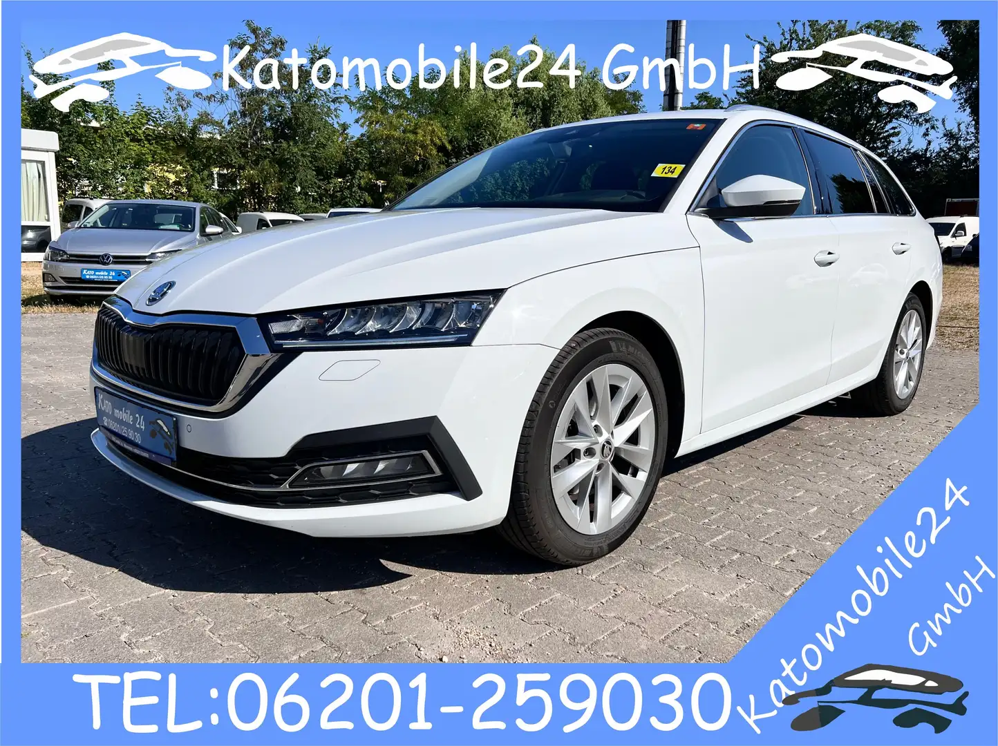 Skoda Octavia Combi Style 1.5 TGI DSG Head up ACC AHK Memory ... Weiß - 1