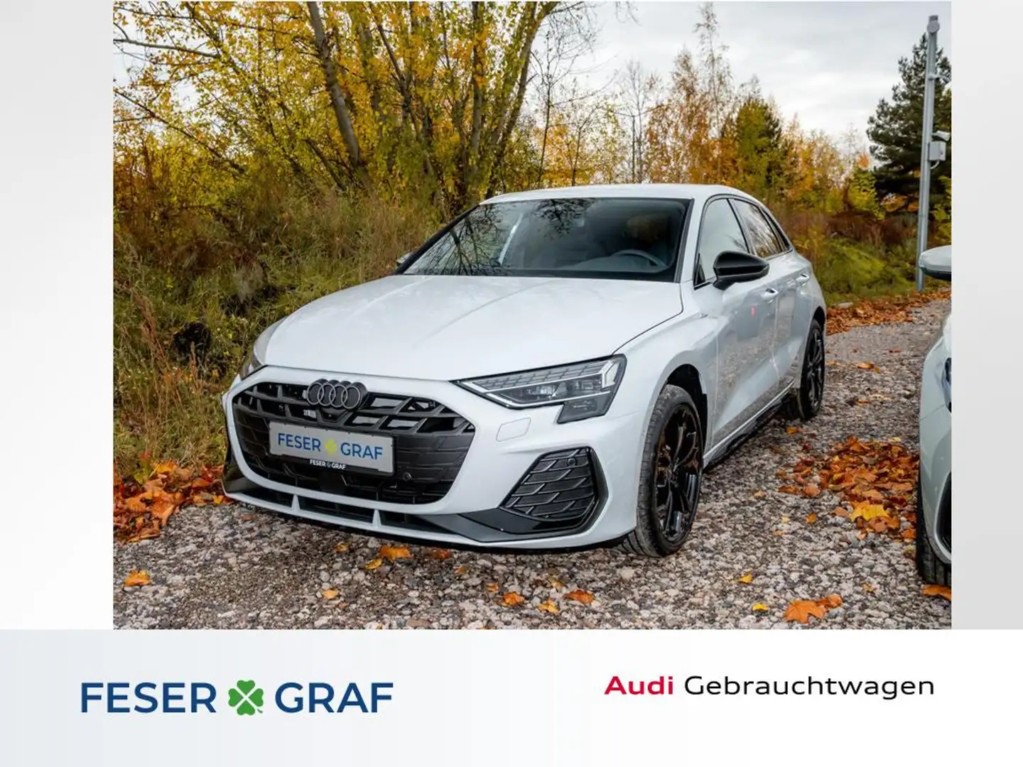 Audi A3 30 TFSI S line /Matrix/ACC/Navi/AHK/Sonos Weiß - 1