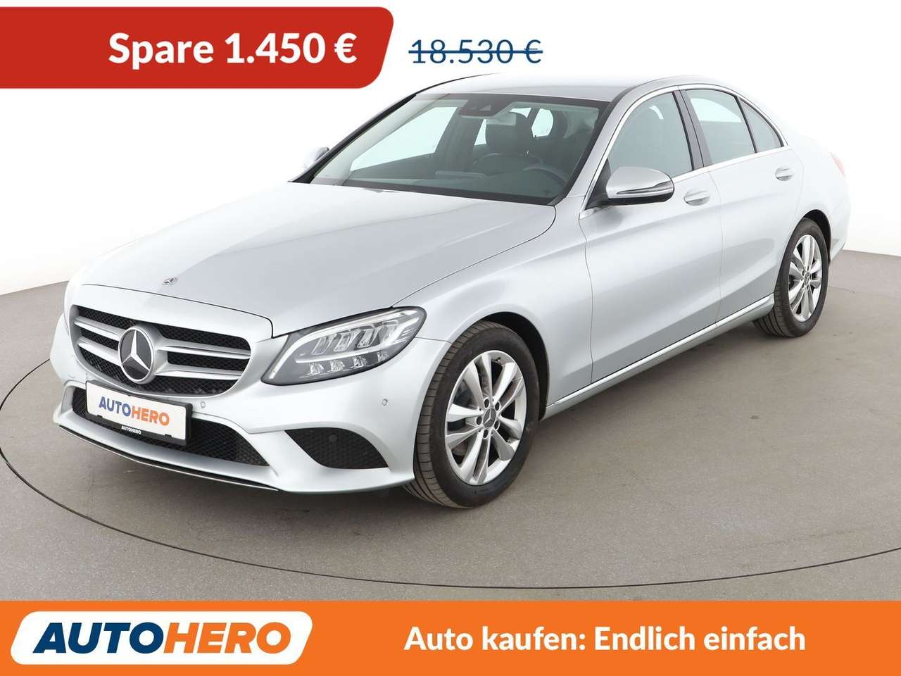 Mercedes-Benz C 180 Cgi Avantgarde LED Navi Tempo Cam PDC SHZ Gasoline Silver Cat_Ma47Mo1859