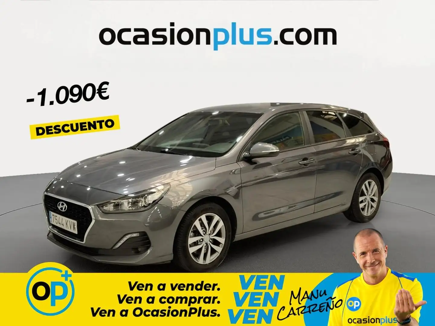 Hyundai i30 CW 1.0 TGDI Go Gris - 1