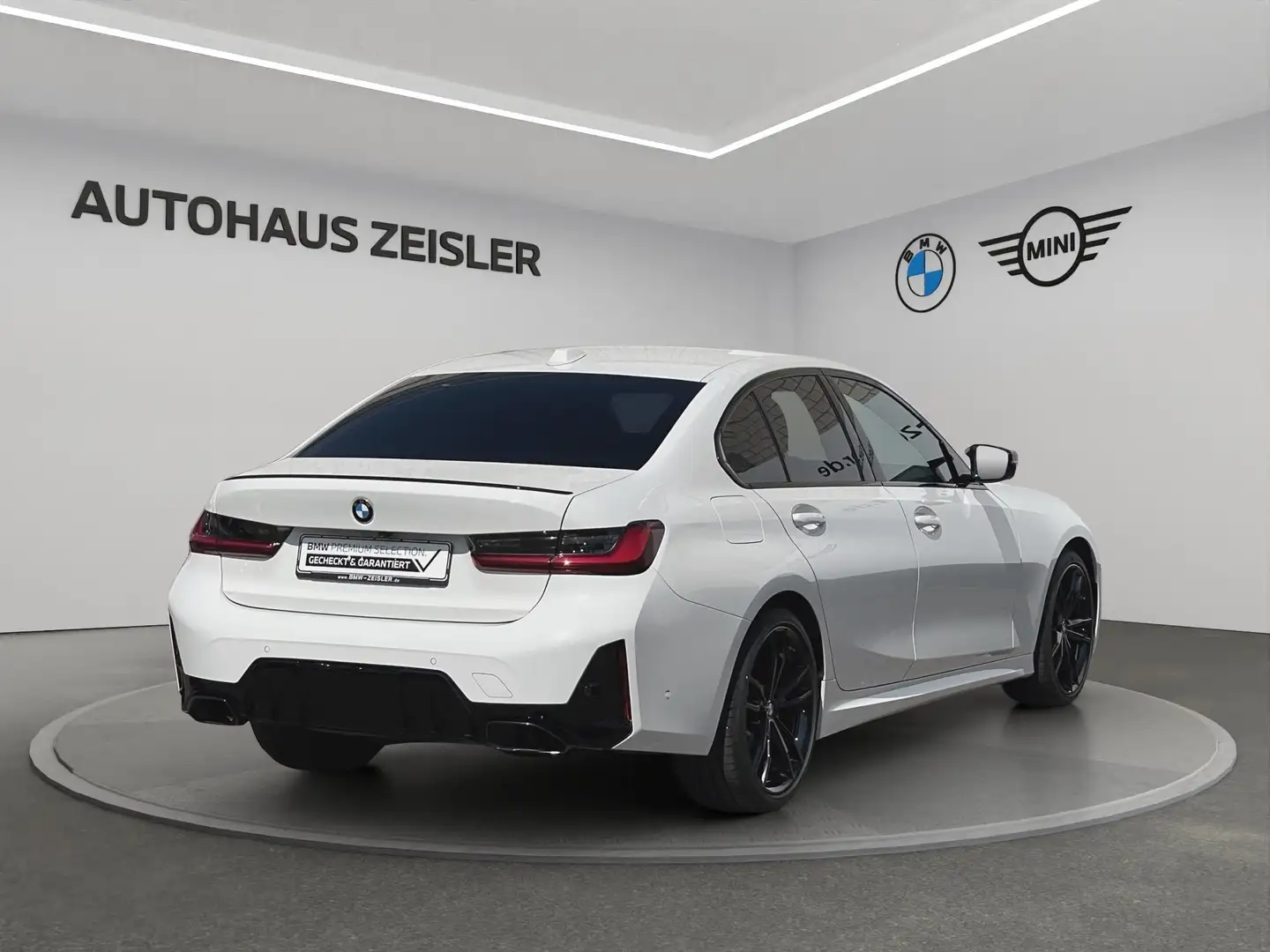 BMW 340 M340i xDrive Limousine Leder *M Sportbremse rot* 1 Weiß - 2