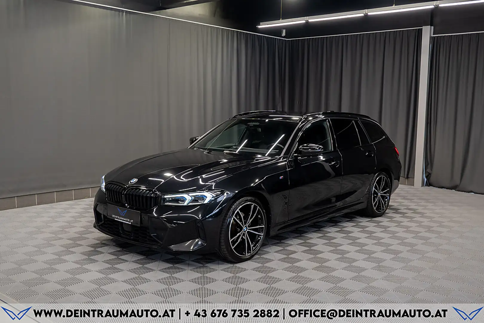 BMW 320 d 48 V xDrive Touring*M-SPORT*1-BESITZ*H&K*HEAD... Schwarz - 1