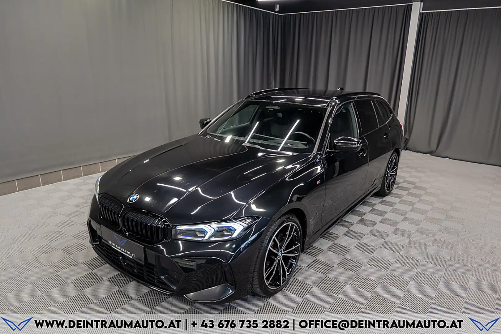 BMW 320 d 48 V xDrive Touring*M-SPORT*1-BESITZ*H&K*HEAD... Schwarz - 2