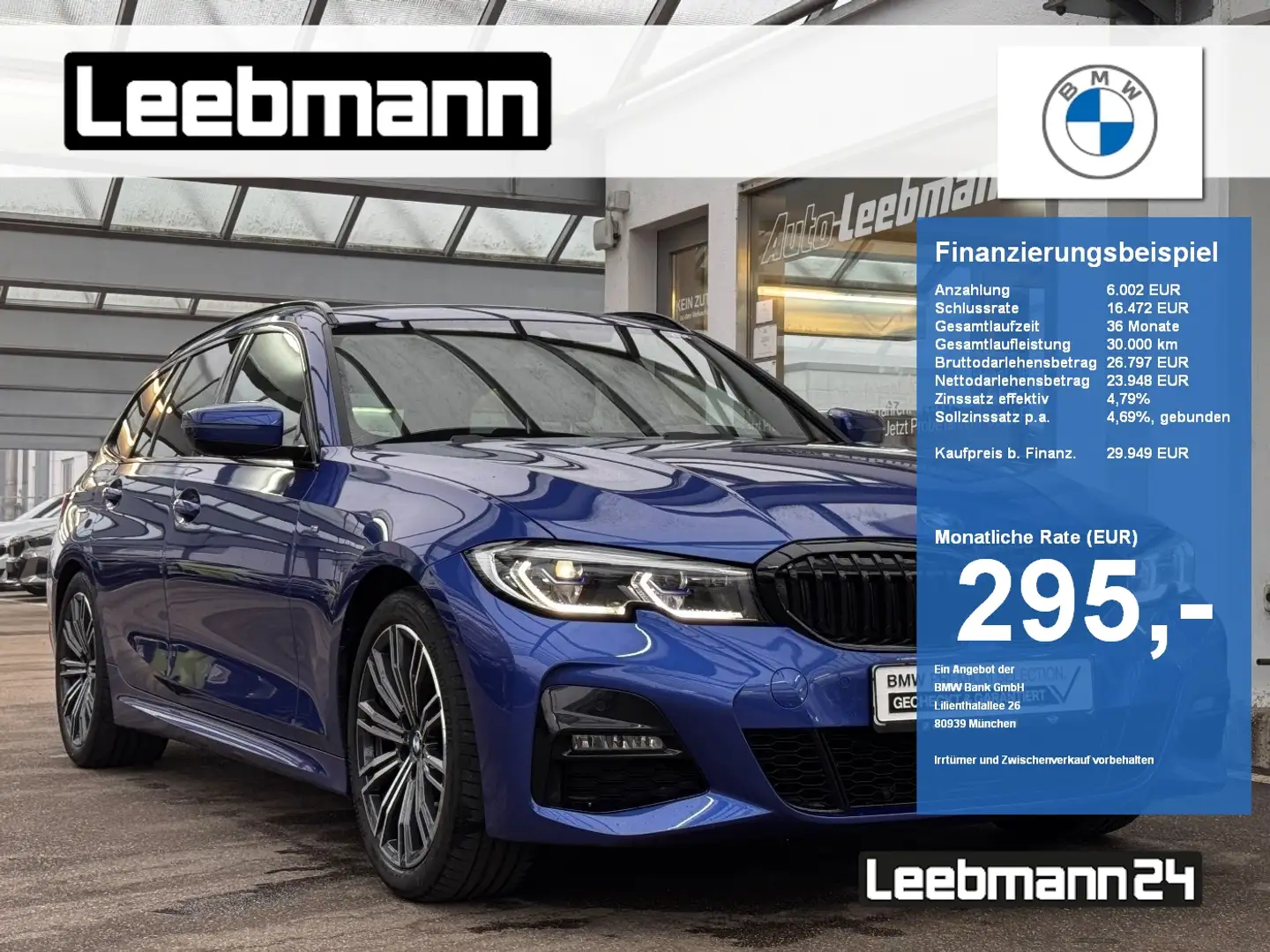 BMW 320 d Tour. M-Sport AHK/HUD/ACC 2 JAHRE GARANTIE Bleu - 1