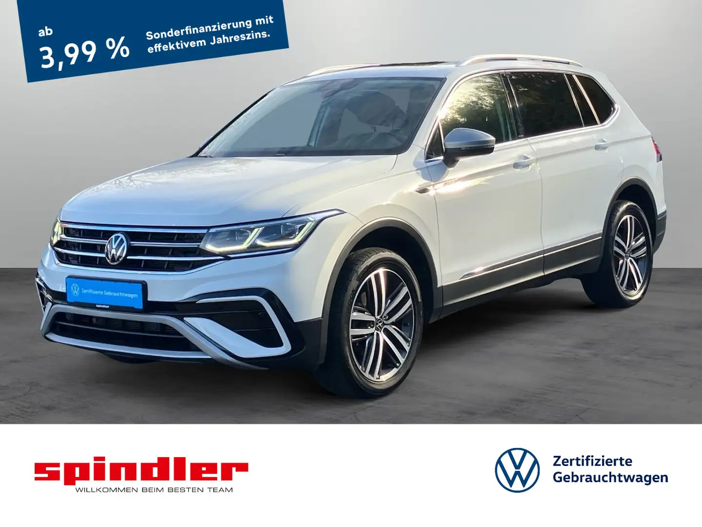 Volkswagen Tiguan Allspace Elegance 2.0TDI 4M DSG/ Pano,AHK Weiß - 1