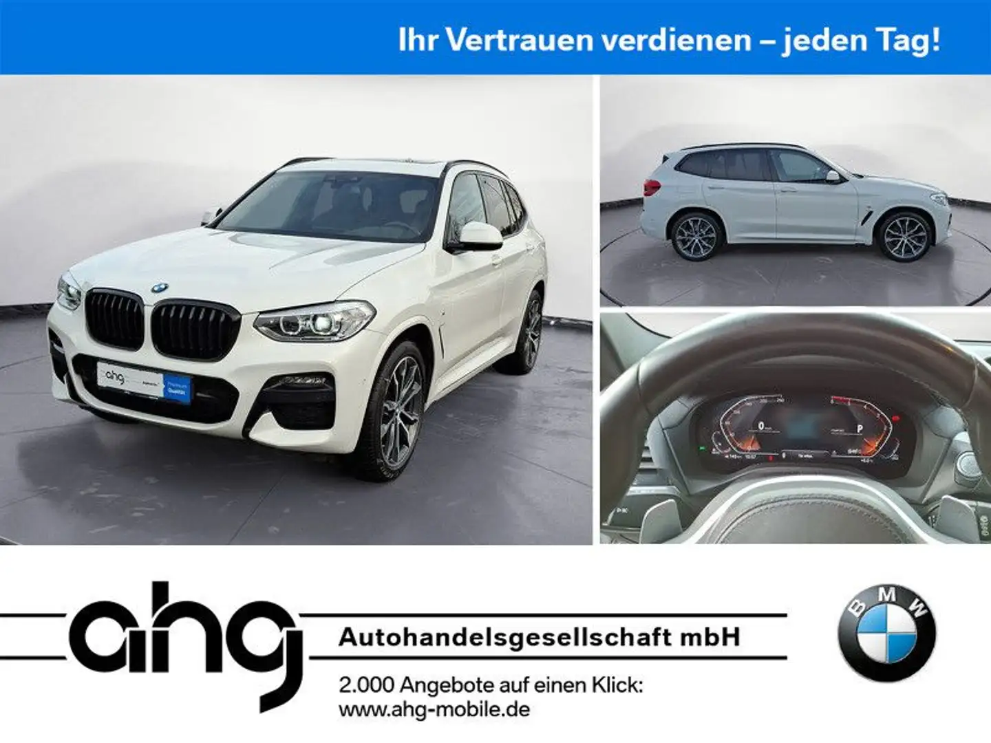 BMW X3 M X3 xDrive20d M SPORT AT AHK Pano Memory Weiß - 1