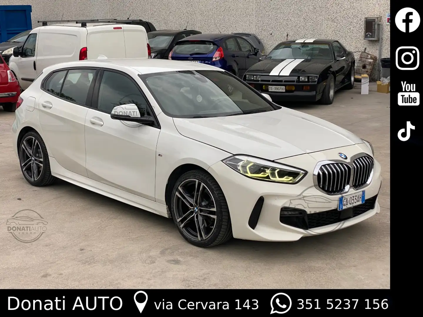 BMW 116 M Line Serie 1 F40 Automatica (B37) Diesel Bianco - 1
