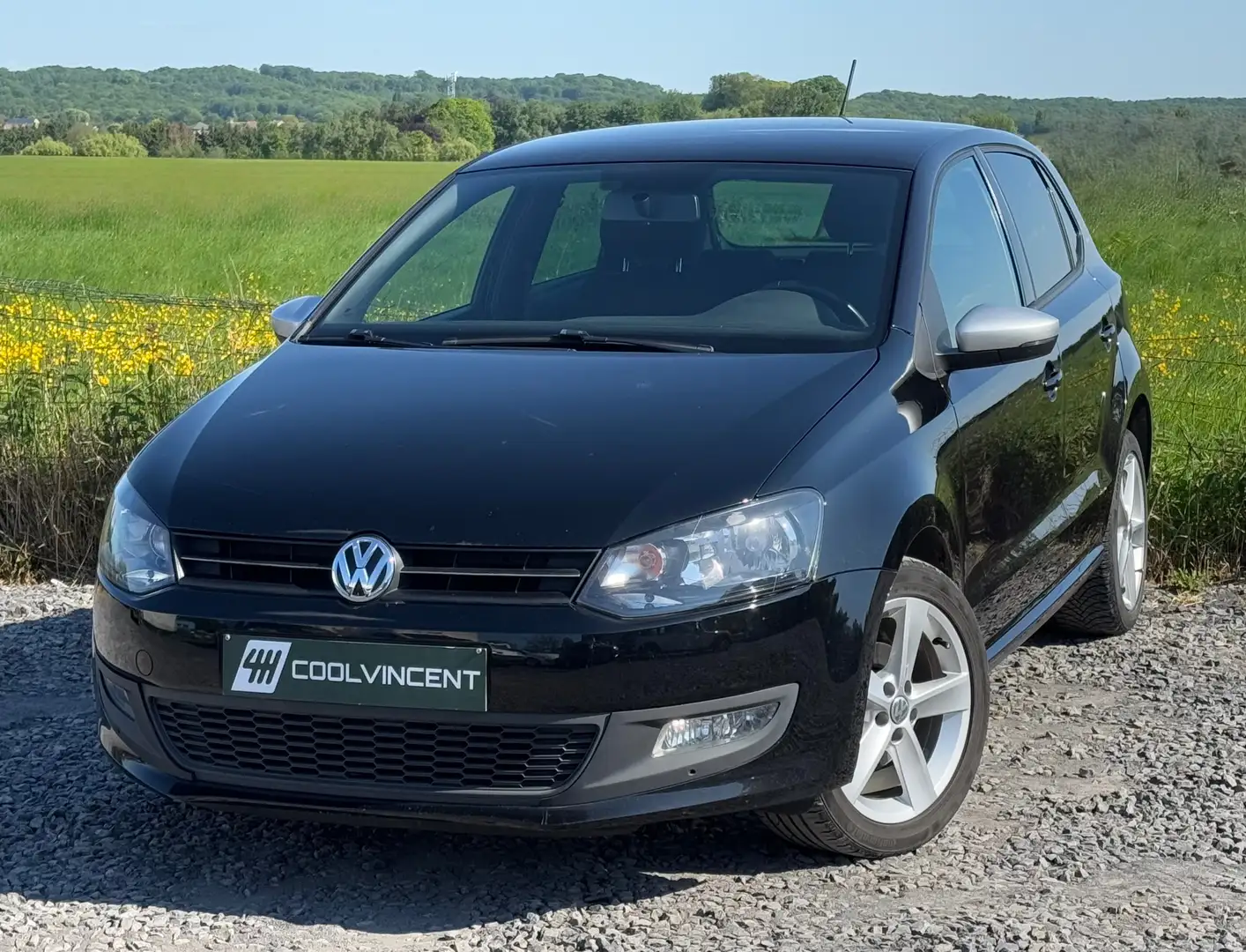 Volkswagen Polo 1.2i Black Edition 5 portes - Airco -Sg chauffants Noir - 1