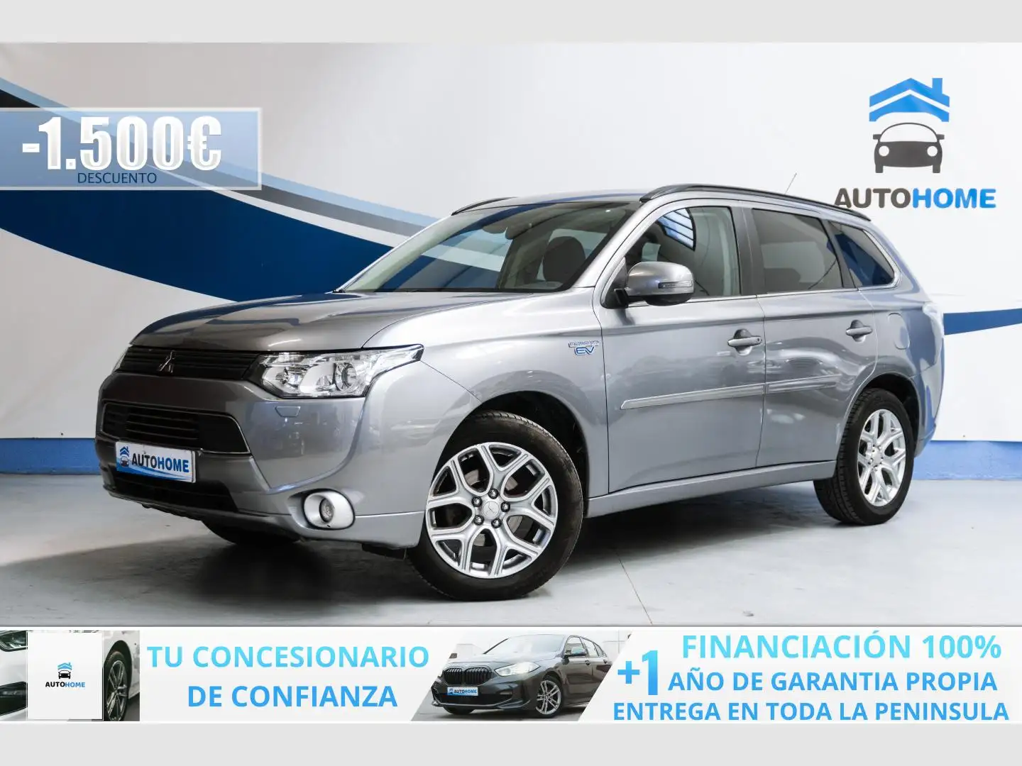 Mitsubishi Outlander 2.0 PHEV Kaiteki Auto 4WD Gris - 1