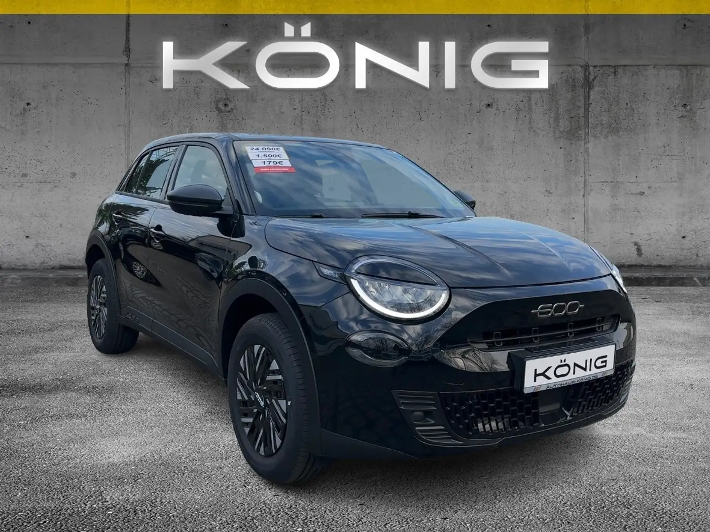 Fiat 600 Hybrid 1.2 100PS Automatik Fekete - 2