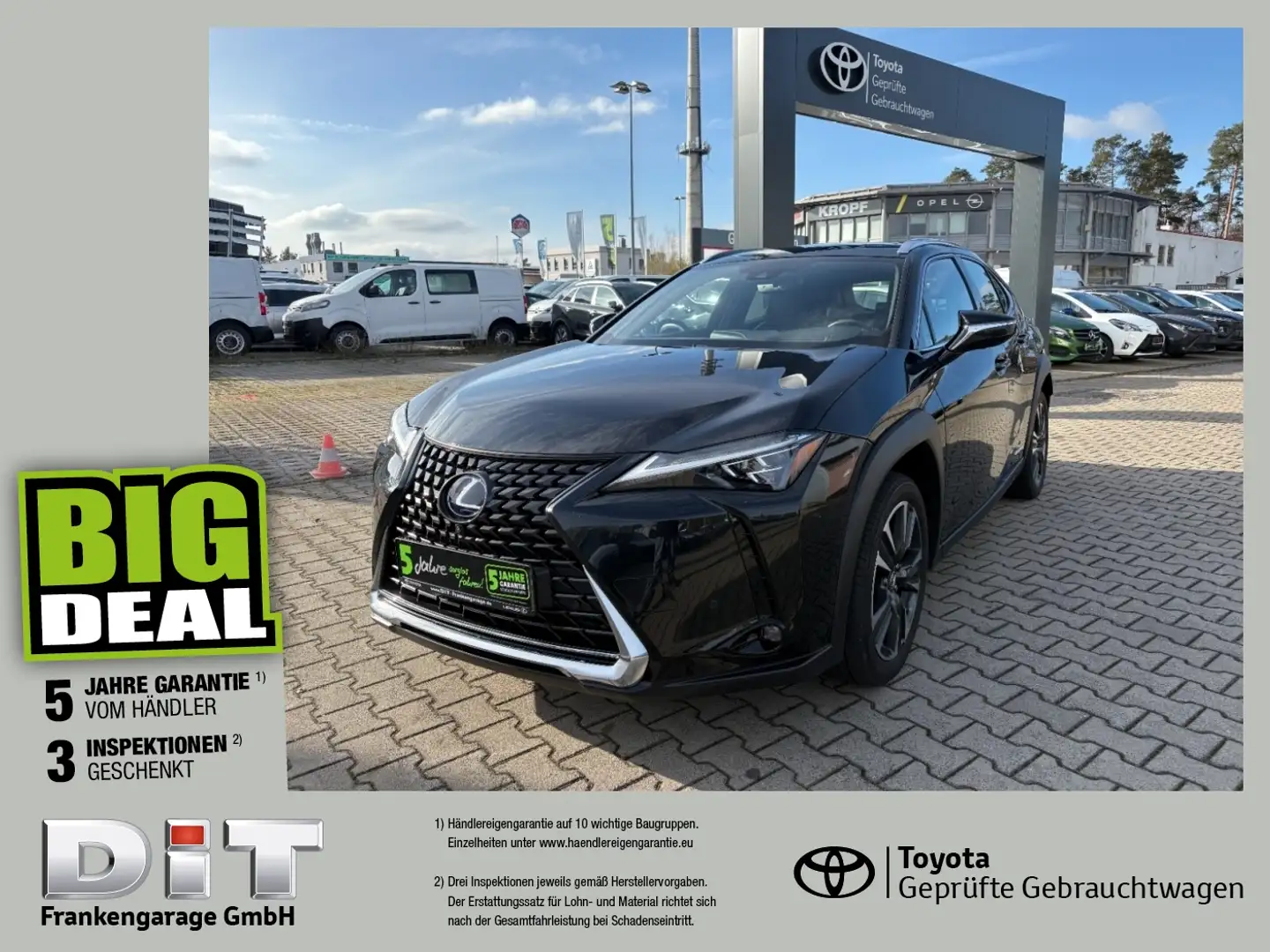 Lexus UX 250h Luxury Line LED, Navi, 360°Kamera, HUD Zwart - 1