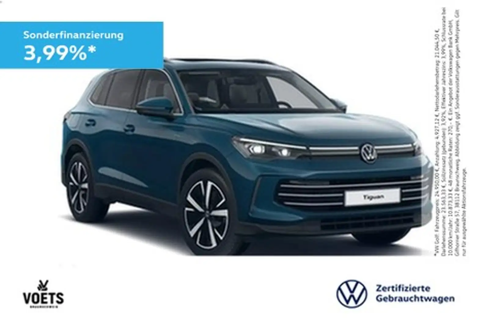 Volkswagen Tiguan Elegance 2.0 TDI DSG HD-MATRIX-LED+PANO+HuD Blau - 1