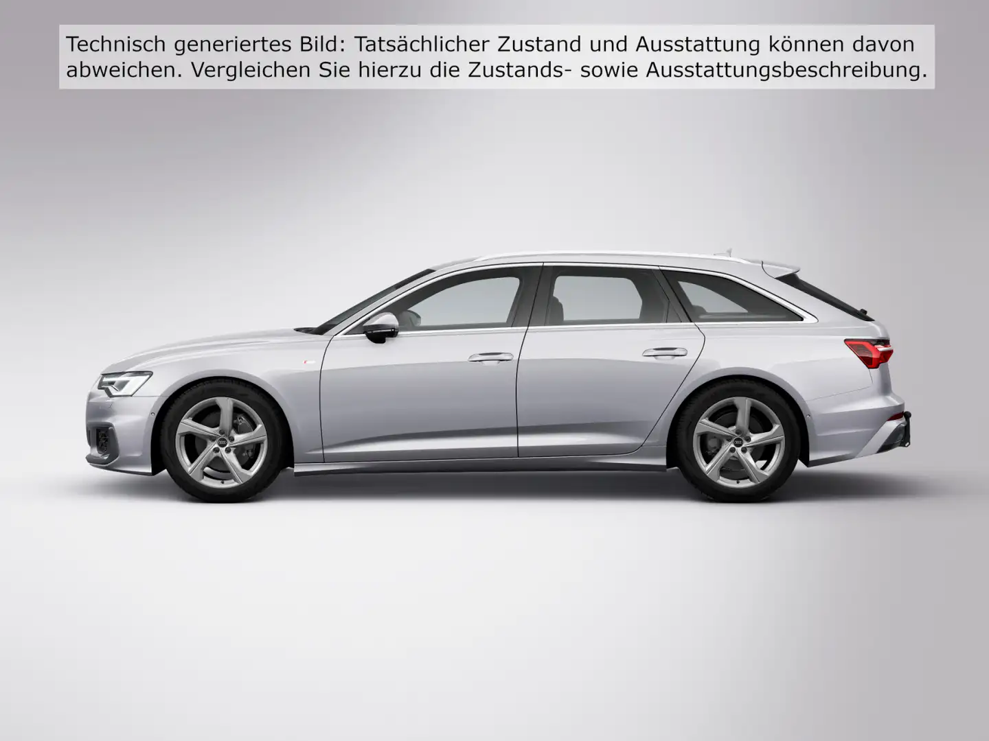 Audi A6 45 TFSI quattro S-LINE*AHK*LEDER*STHZG* Silber - 2
