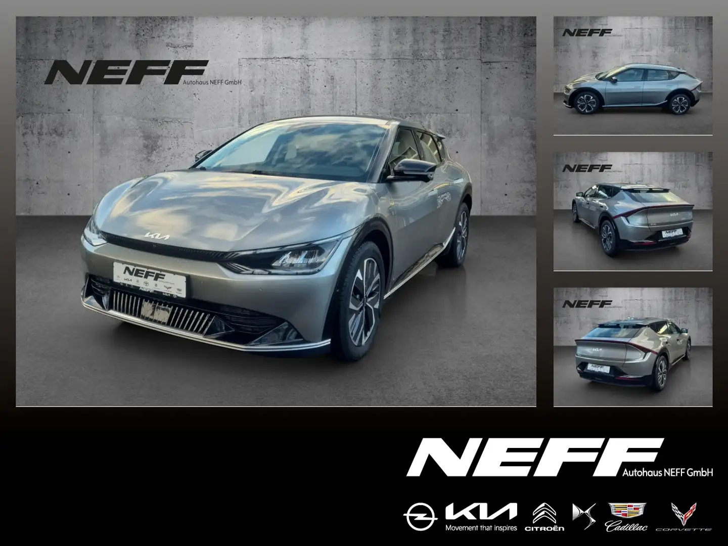 Kia EV6 Elektro 77 ACC+LED+Navi+SHZ+2xKlima+360+Kam. Gris - 1