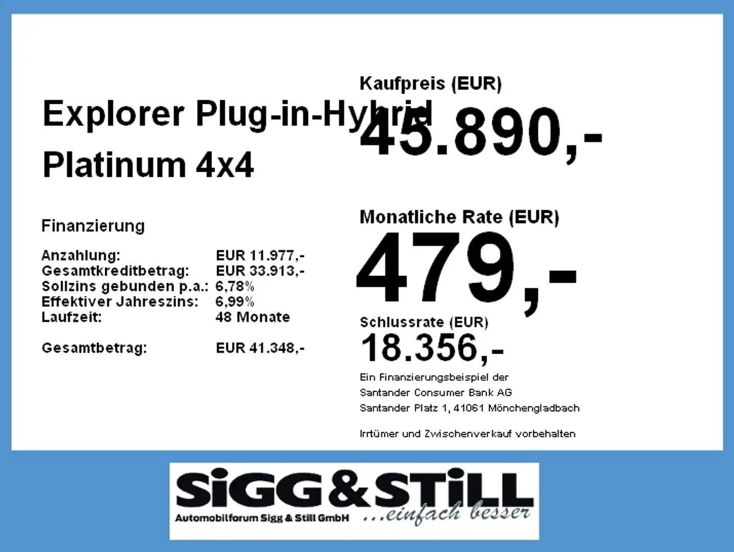 Ford Explorer Plug-in-Hybrid Platinum AHK*PANO*LED*7-SITZE Schwarz - 2