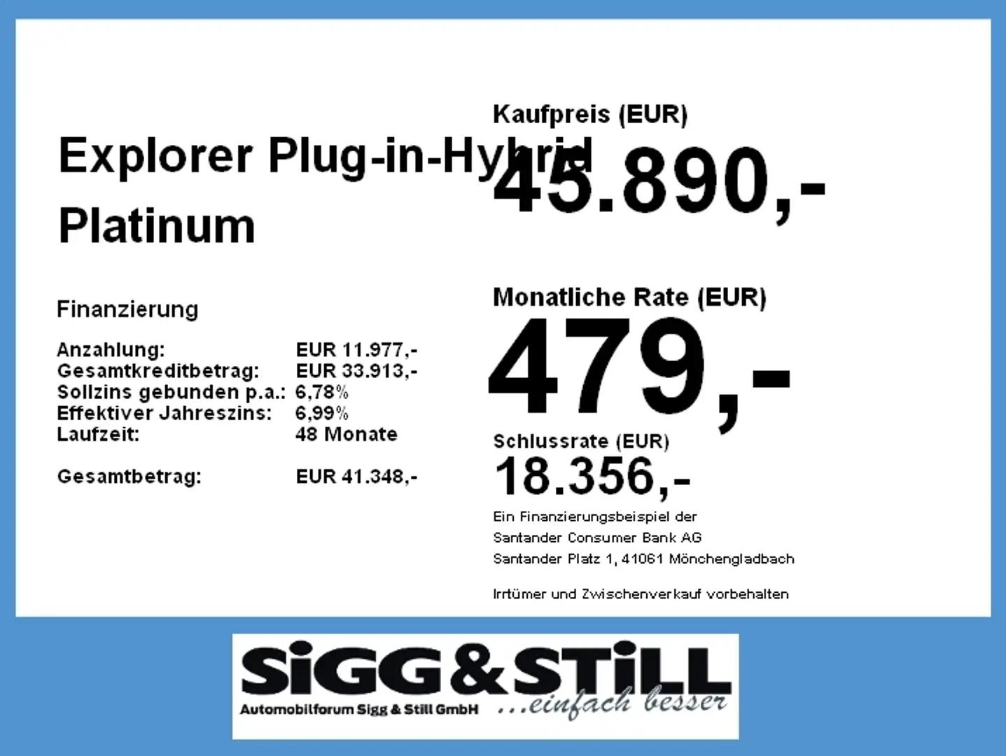 Ford Explorer Plug-in-Hybrid Platinum AHK*PANO*LED*7-SITZE Nero - 2