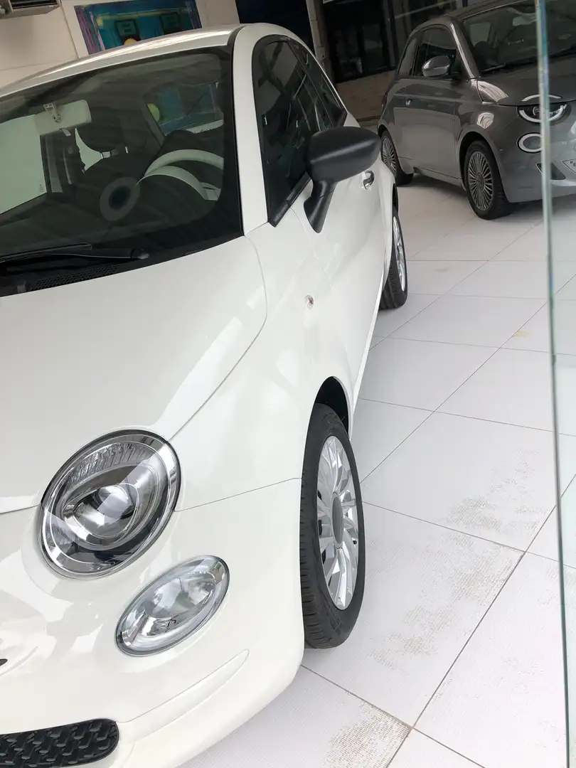 Fiat 500 1.0i MHEV Blanc - 2