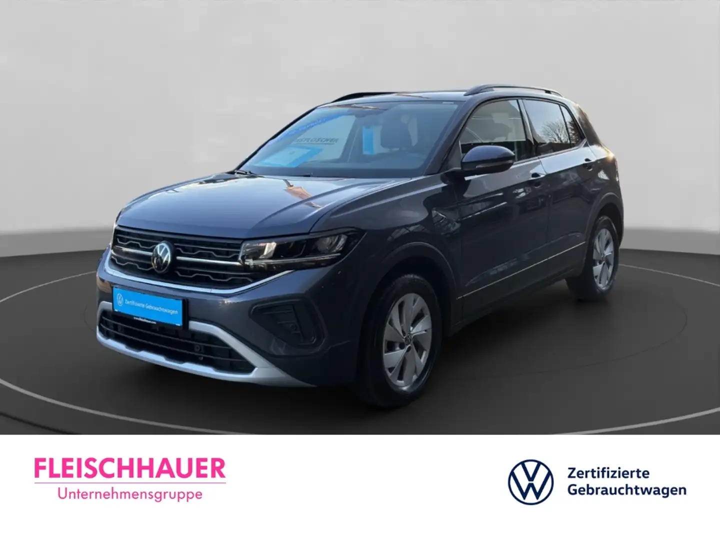 Volkswagen T-Cross TSI 1.0 Life+LED+DAB+ACC+SHZ+NAVI Grau - 1