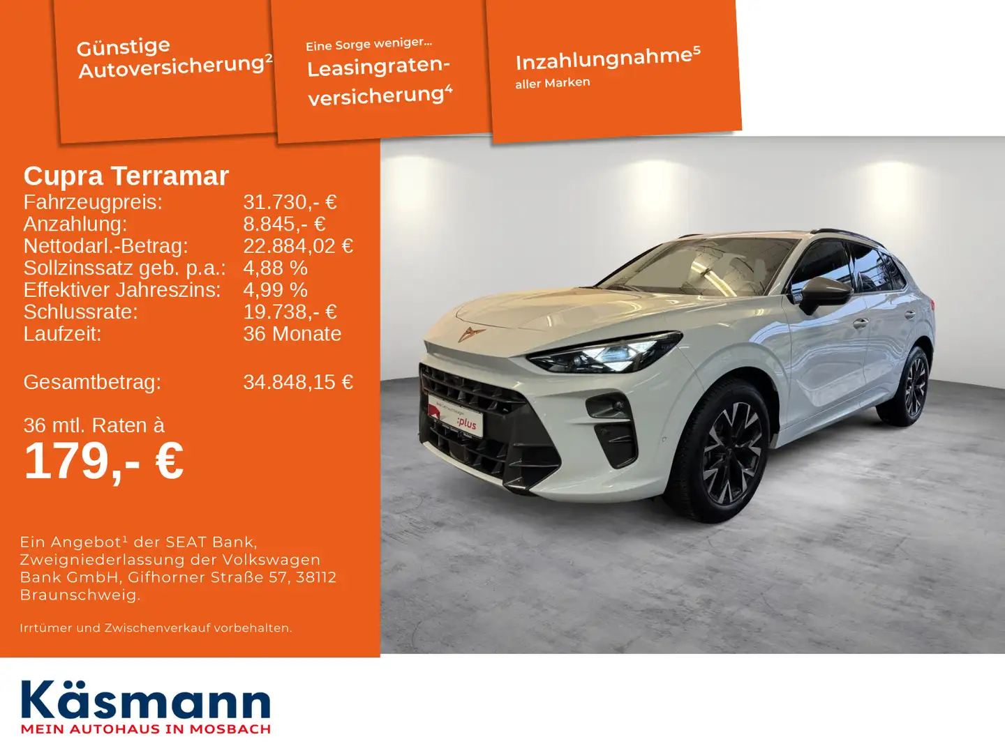 CUPRA Terramar 1.5eTSI HD-MATRIX HUD 360° NAV SHZ DCC Weiß - 2