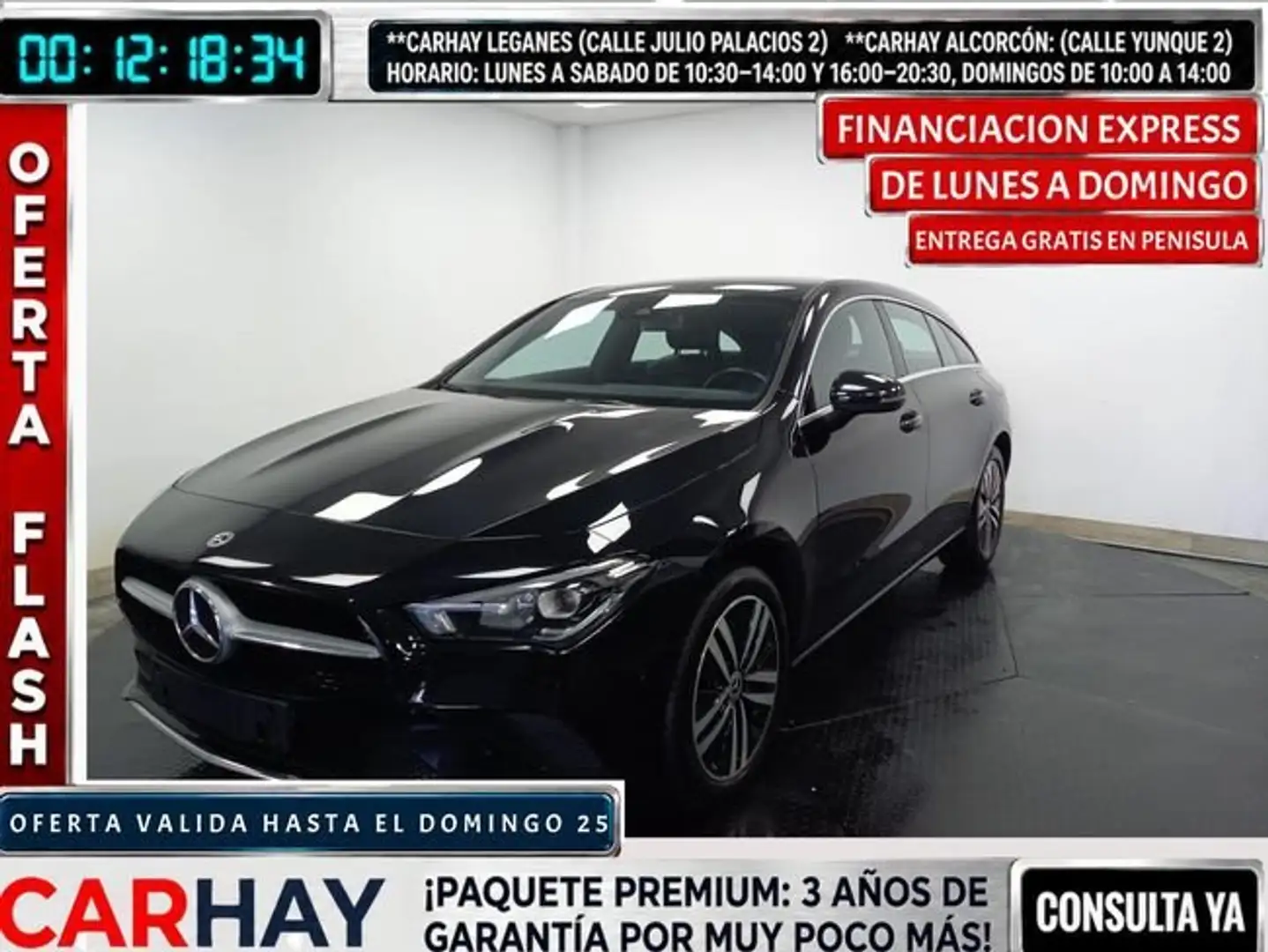 Mercedes-Benz CLA 250 1.3 E BUSINESS SOLUTION DCT Negro - 1