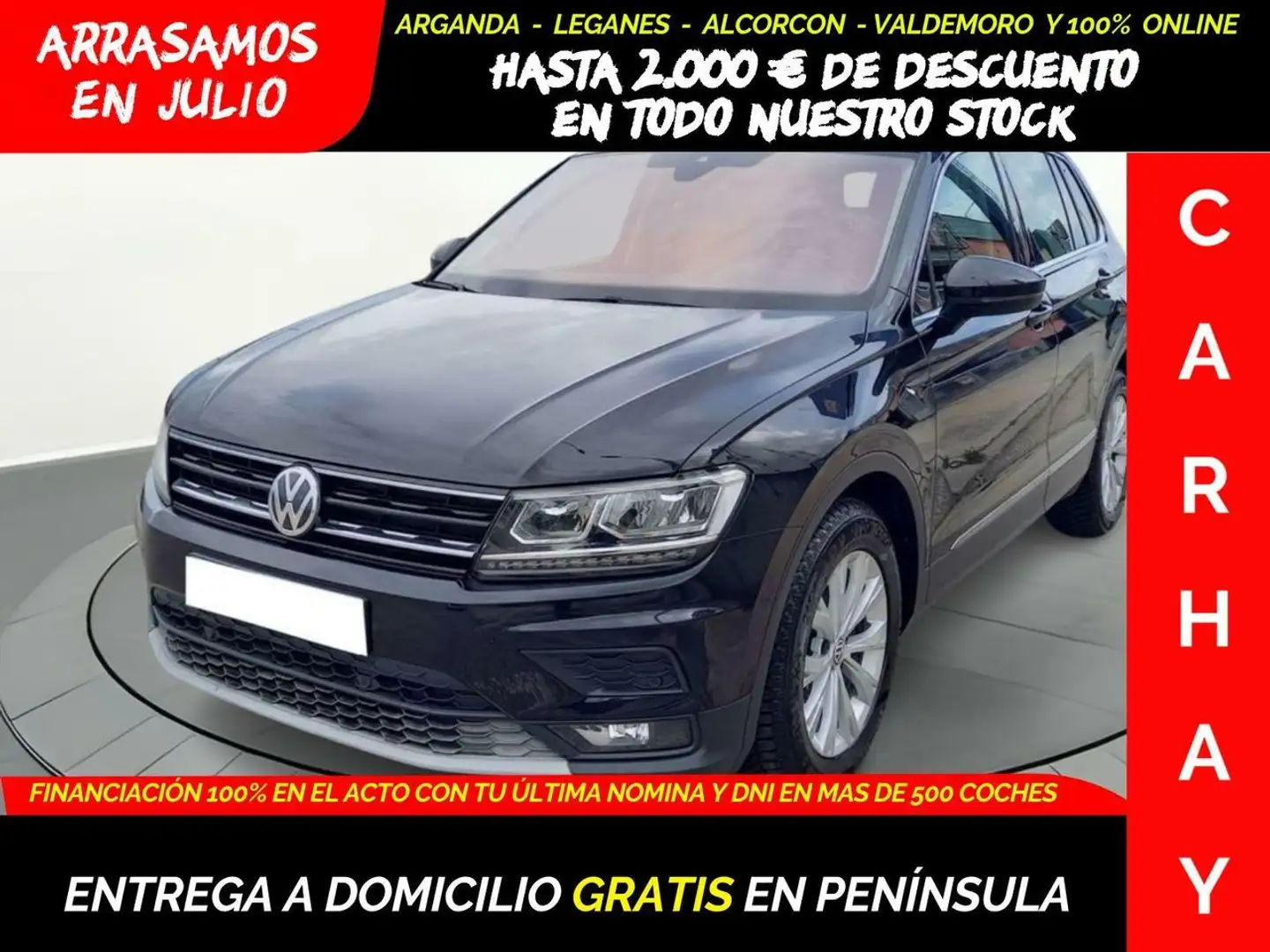Volkswagen Tiguan 2.0 TDi SCR Comfortline (EU6.2) Module Negro - 1