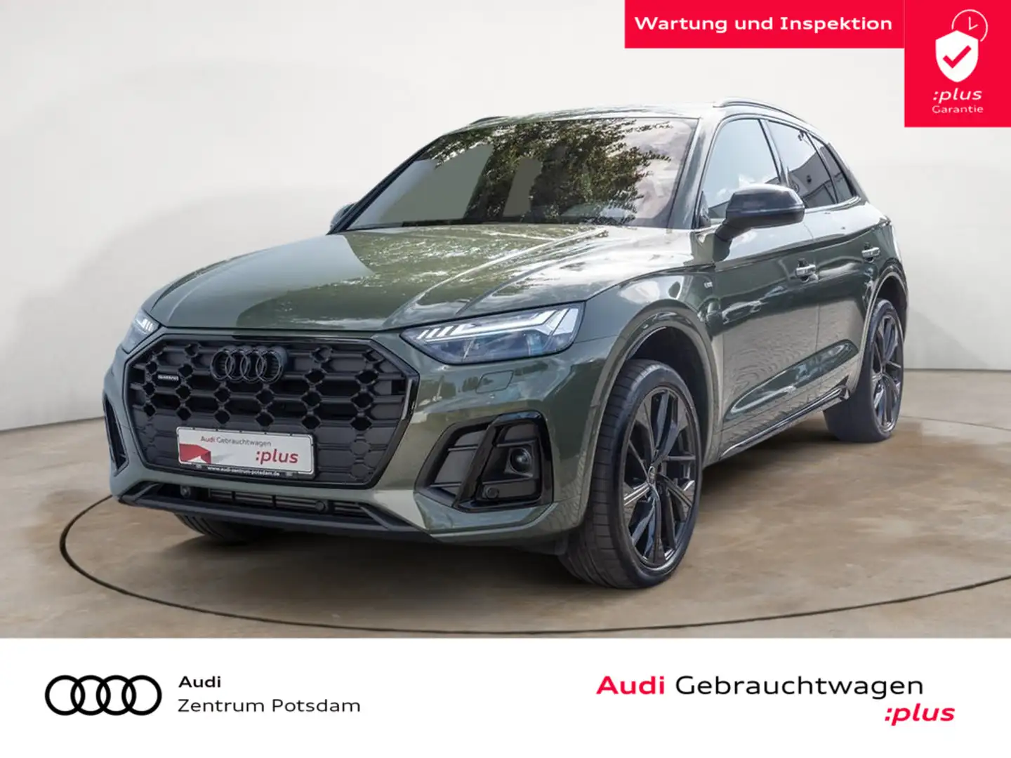 Audi Q5 40TFSI quattro S line MATRIX NAVI AHK B&O Grün - 1