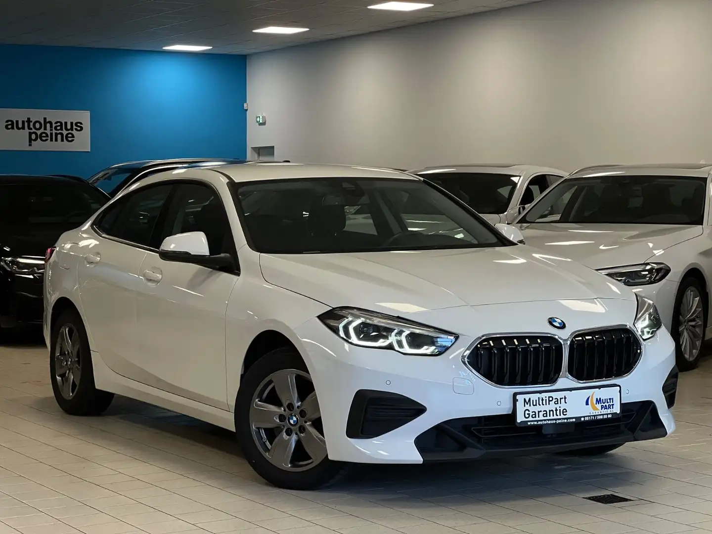 BMW 216d Gran Coupe Advantage Aut/Navi/Tempomat Blanc - 1