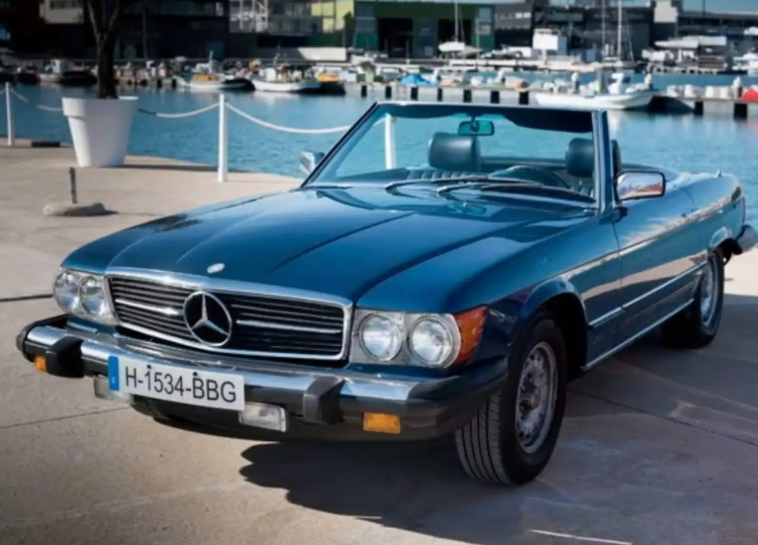 Mercedes-Benz 380 SL Bleu - 1