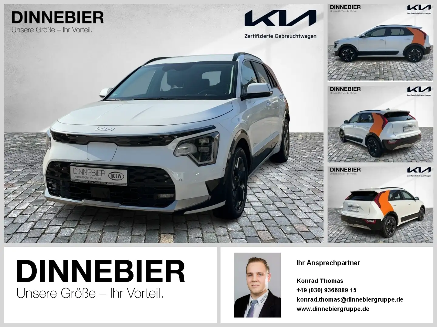 Kia Niro Inspiration LED+Navi+Kamera+Headup+SHZ Weiß - 1
