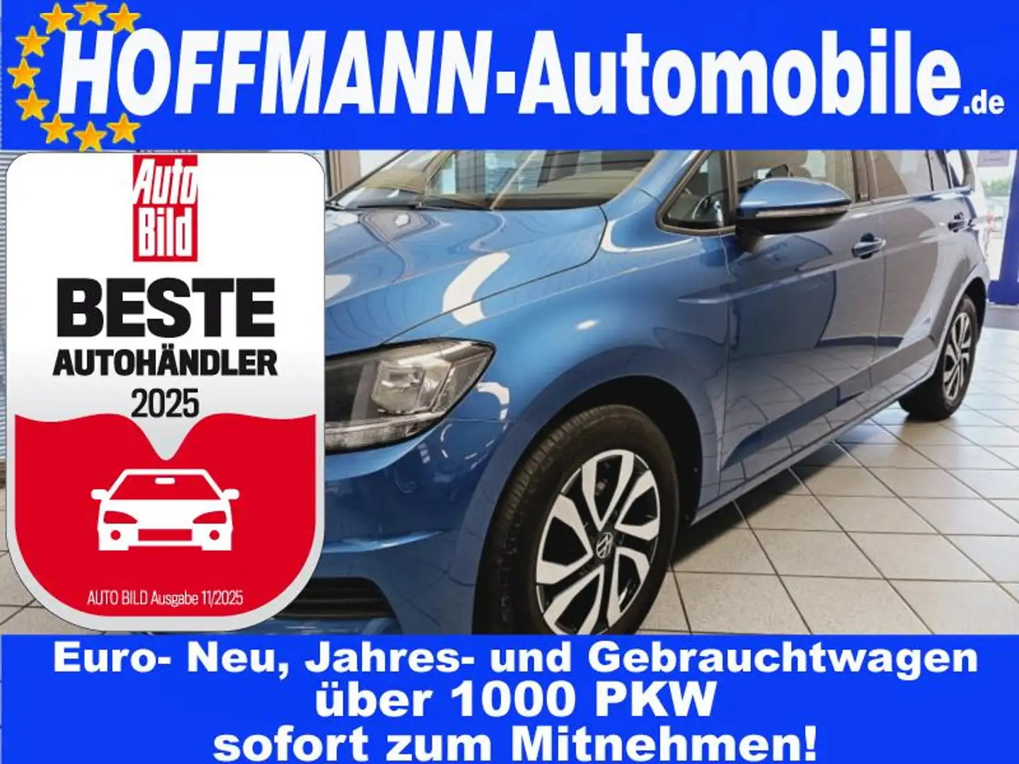 Volkswagen Touran Comfortline  App-Connect,Navi,Sunset,GRA Blau - 1