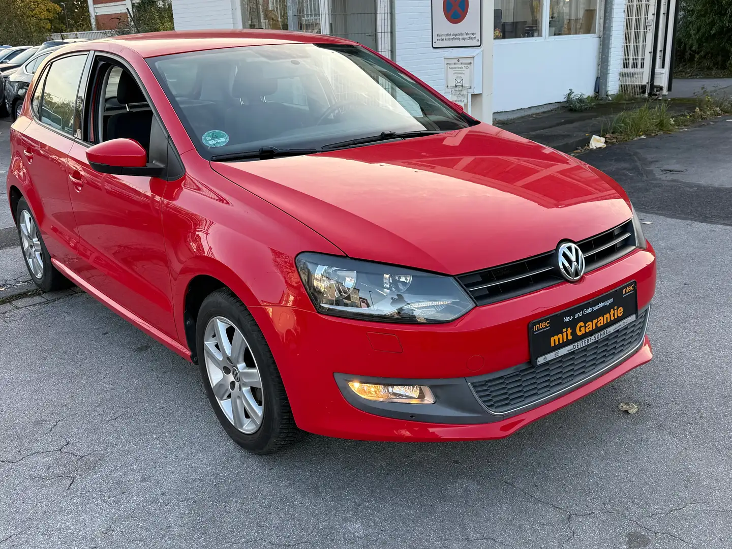 Volkswagen Polo Highline 1.HAND KLIMAAUTOMATIK Rouge - 1