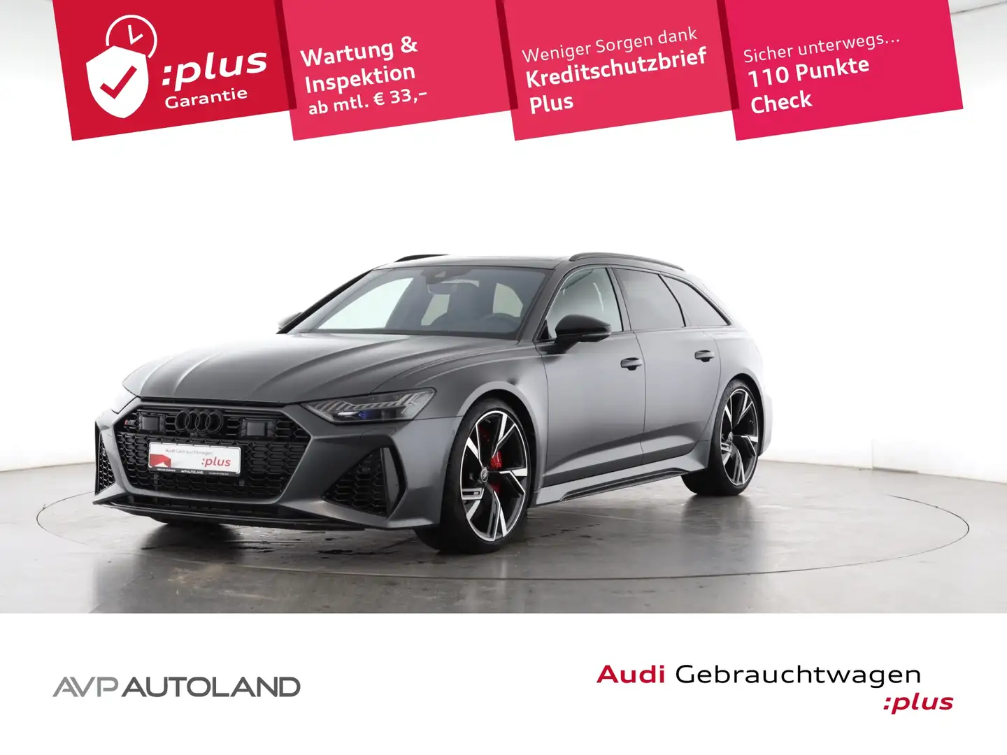 Audi RS6 Avant 4.0 TFSI quattro | PANO | 305 km/h | Silber - 1