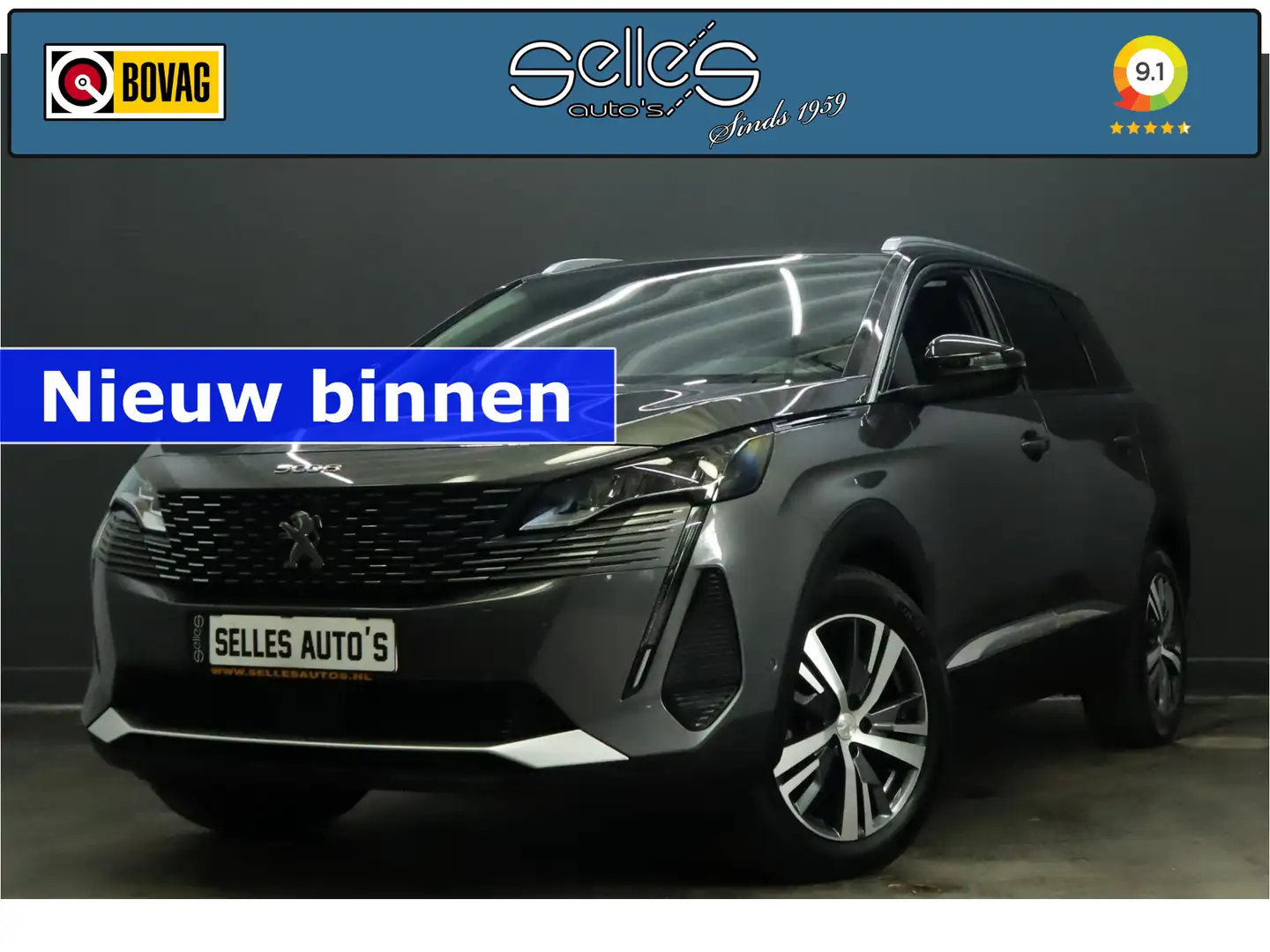Peugeot 5008 1.5 BlueHDI Allure Pack Business 7 Persoons | Came Grijs - 1