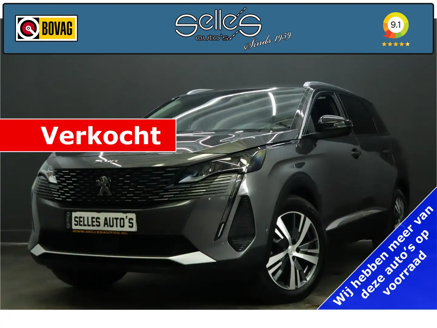 Peugeot 5008 1.5 BlueHDI Allure Pack Business 7 Persoons | Came Grey - 1
