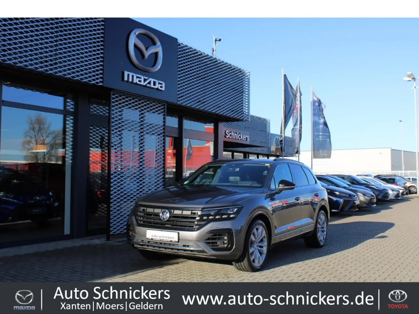 Volkswagen Touareg R-Line''Black Style''+AHK+STHZ Grijs - 1