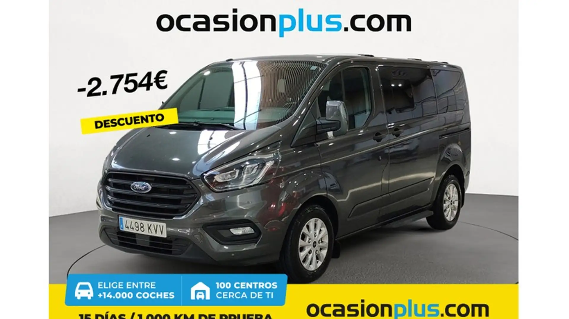 Ford Tourneo Custom 2.0 EcoBlue Trend 130 Gris - 1
